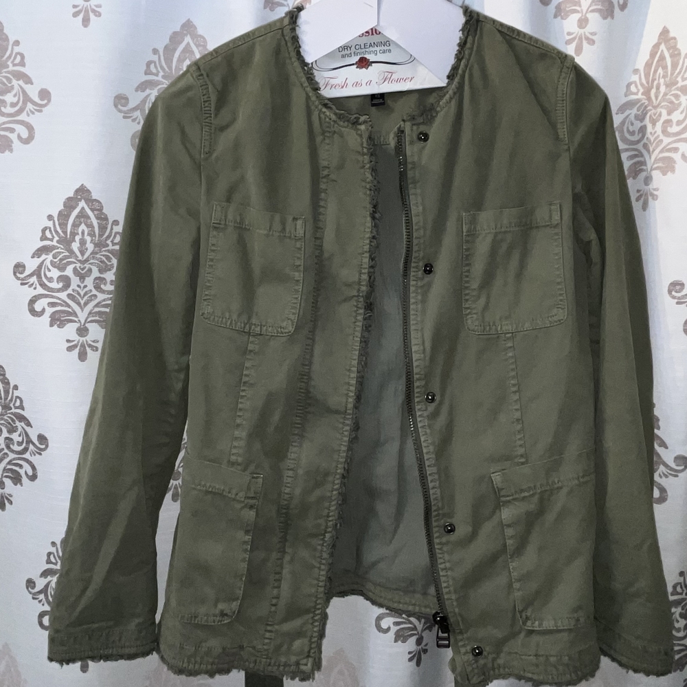 Banana Republic Khaki Utility Jacket - Picture 4 of 10